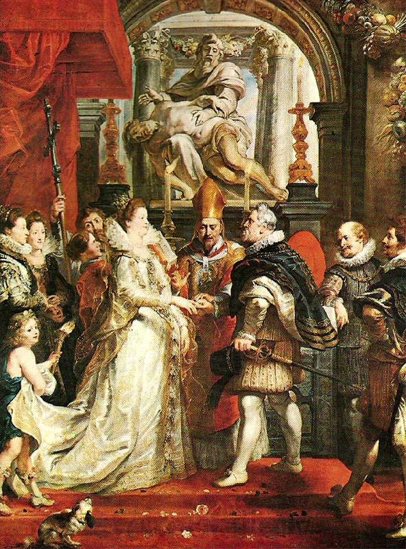 Peter Paul Rubens the proxy marriage of marie de medicis Norge oil painting art